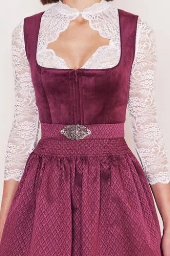 KRÜGER MADL MIni Dirndl beere Alisah 60er Rocklänge