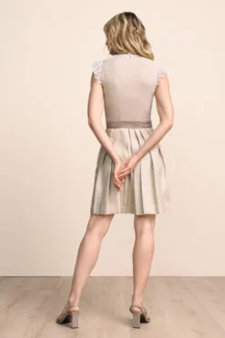 KRÜGER MADL MIni Dirndl beige Evi 50er Rocklänge