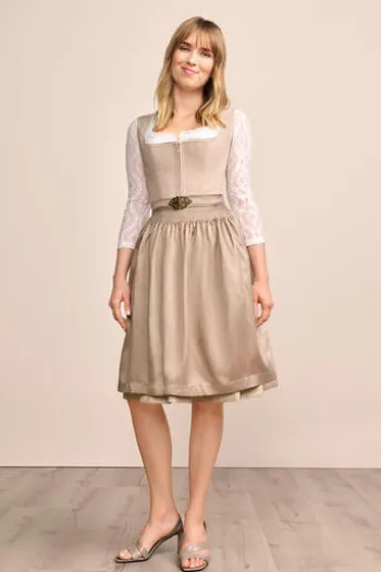 KRÜGER MADL MIni Dirndl beige Evi 60er Rocklänge