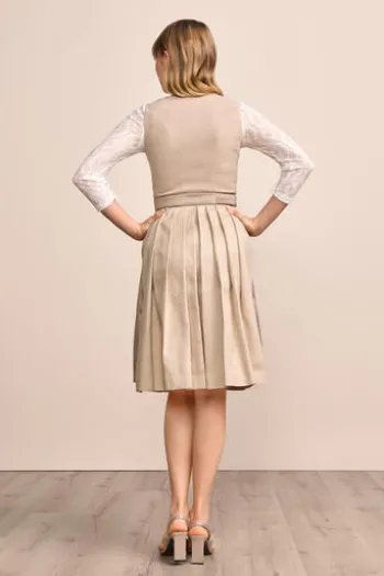 KRÜGER MADL MIni Dirndl beige Evi 60er Rocklänge