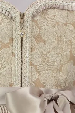KRÜGER MADL Mini Dirndl beige geblümt Mae