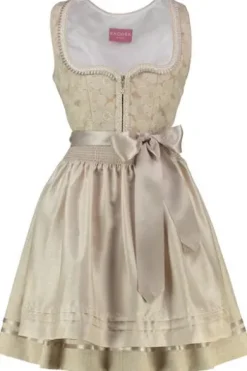 KRÜGER MADL Mini Dirndl beige geblümt Mae