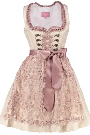 KRÜGER MADL Mini Dirndl beige geblümt Milano