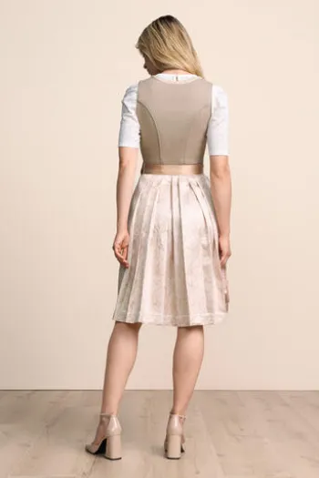 KRÜGER MADL MIni Dirndl beige Lumi 60er Rocklänge