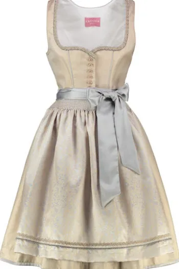 KRÜGER MADL Mini Dirndl beige Millefoglie (60cm)