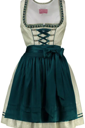 KRÜGER MADL Mini Dirndl beige Pistacchio (50cm)
