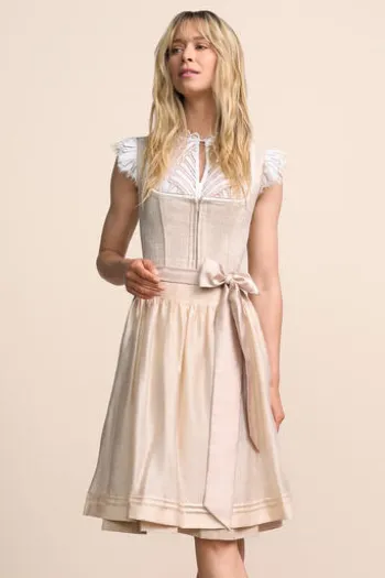 KRÜGER MADL MIni Dirndl beige Zarina 60er Rocklänge