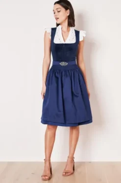 KRÜGER MADL MIni Dirndl blau Alisha (60cm)