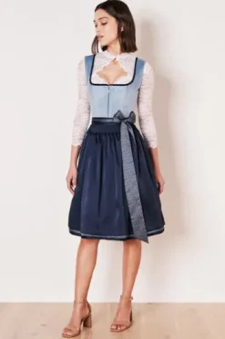 KRÜGER MADL Mini Dirndl blau Dena (60cm)