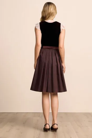 KRÜGER MADL Mini Dirndl bordeaux Tanya (60 cm)