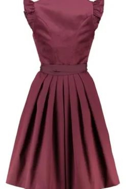 KRÜGER MADL Mini Dirndl bordeaux Tisha (60 cm)