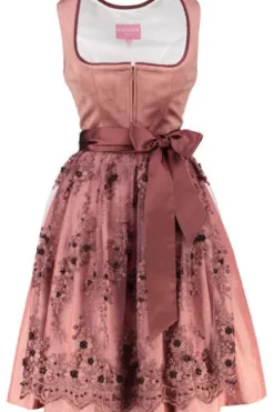 KRÜGER MADL Mini Dirndl bordeaux Kaelyn (60 cm)