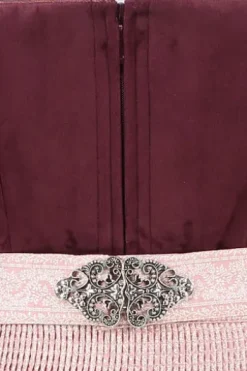 KRÜGER MADL Mini Dirndl bordeaux Aurela (60 cm)