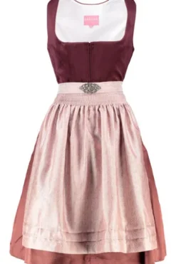 KRÜGER MADL Mini Dirndl bordeaux Aurela (60 cm)