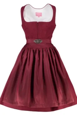 KRÜGER MADL MIni Dirndl bordeaux Evi 60er Rocklänge