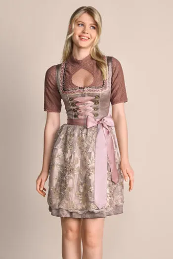 KRÜGER MADL Mini Dirndl braun Leya
