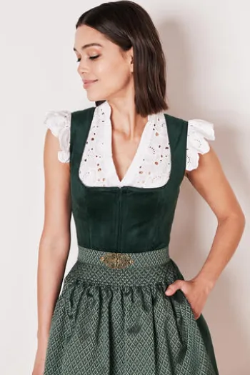 KRÜGER MADL MIni Dirndl dunkelgrün Alisha 60er Rocklänge