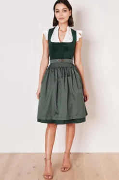 KRÜGER MADL MIni Dirndl dunkelgrün Alisha 60er Rocklänge