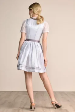 KRÜGER MADL Mini Dirndl grau geblümt 419468