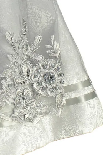 KRÜGER MADL Mini Dirndl grau geblümt 419468
