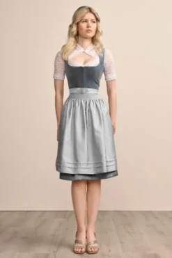 KRÜGER MADL Mini Dirndl hellblau Aurela (60 cm)
