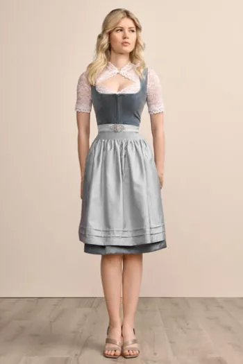 KRÜGER MADL Mini Dirndl hellblau Aurela (60 cm)