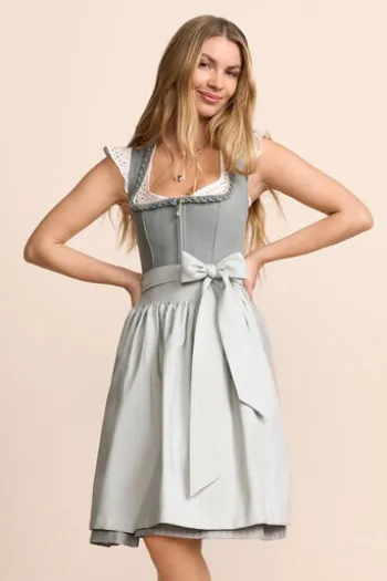 KRÜGER MADL Mini Dirndl hellgrün Rilina (60 cm)