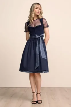 KRÜGER MADL Mini Dirndl marine Anica (60 cm)