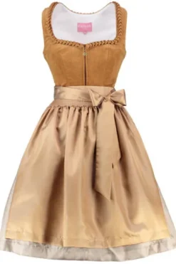 KRÜGER MADL Mini Dirndl ocker Ariella 60er Rocklänge