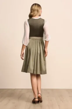 KRÜGER MADL Mini Dirndl oliv Lindsay (70 cm)