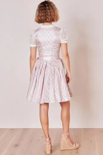 KRÜGER MADL Mini Dirndl rosa geblümt Lia