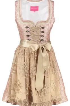 KRÜGER MADL Mini Dirndl rosa Paisleymuster Elenor