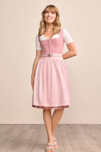KRÜGER MADL MIni Dirndl rose Evi 60er Rocklänge