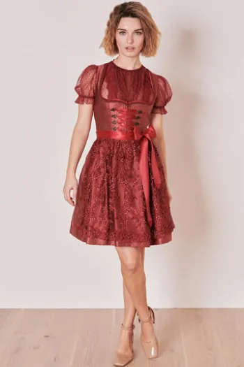 KRÜGER MADL Mini Dirndl rot Armannda