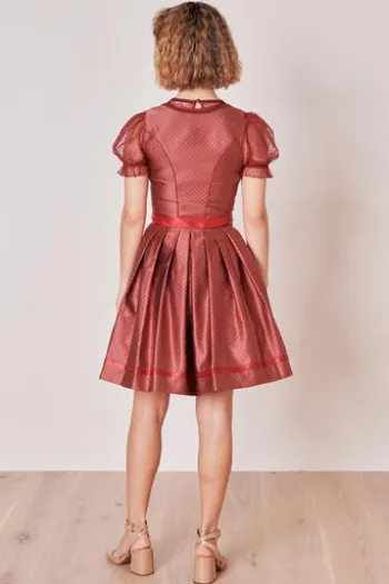 KRÜGER MADL Mini Dirndl rot Armannda