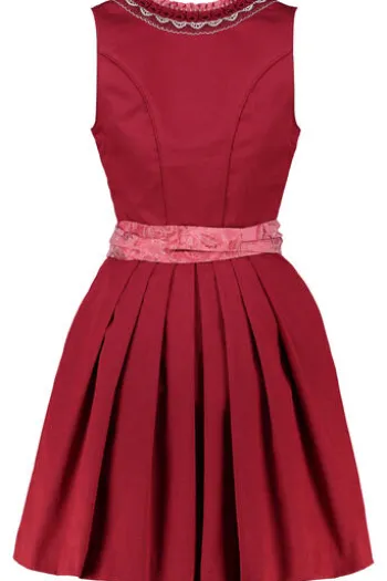 KRÜGER MADL Mini Dirndl rot geblümt Ulrika