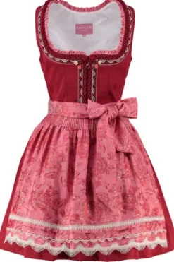 KRÜGER MADL Mini Dirndl rot geblümt Ulrika