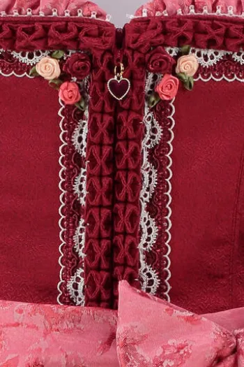 KRÜGER MADL Mini Dirndl rot geblümt Ulrika