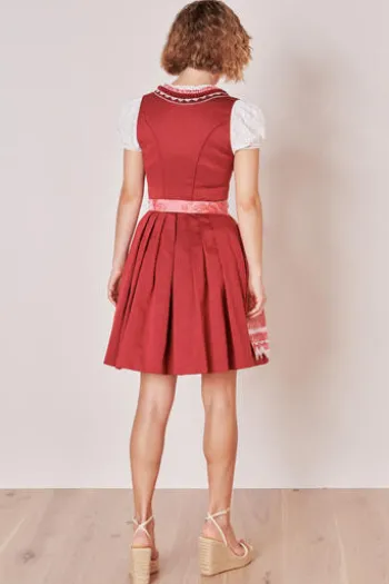 KRÜGER MADL Mini Dirndl rot geblümt Ulrika