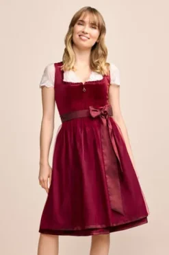 KRÜGER MADL Mini Dirndl rot Joelina (60cm)
