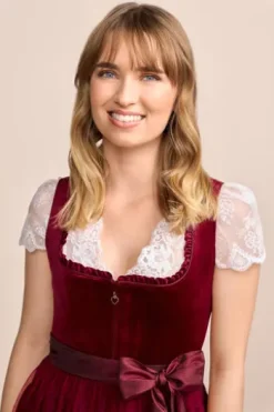 KRÜGER MADL Mini Dirndl rot Joelina (60cm)