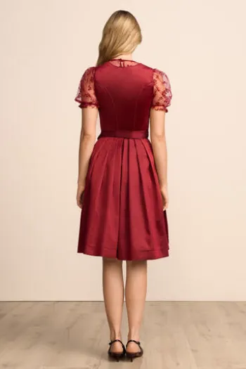 KRÜGER MADL Mini Dirndl rot Tia (60 cm)