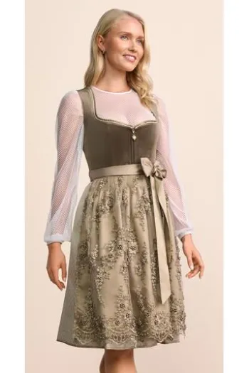 KRÜGER MADL Mini Dirndl schilf Virelina (60 cm)