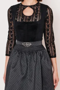 KRÜGER MADL Mini Dirndl schwarz Alisha (60cm)
