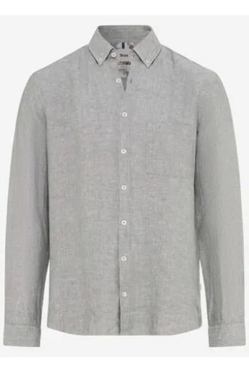 Leinen Hemd Daniel thyme Modern Fit Langarm