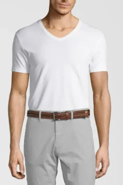 LLOYD Stretch-Flechtgürtel cognac