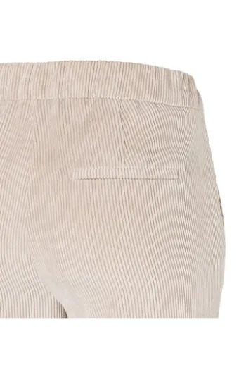 MAC Cord-Hose Chiara sand beige Wide Fit