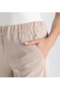 MAC Cord-Hose Chiara sand beige Wide Fit