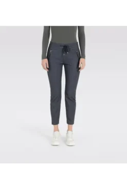 MAC JEANS - EASY, Light Jersey Mode Hose blau