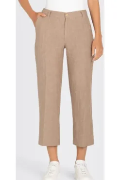MAC JEANS - NORA, Pure linen braun